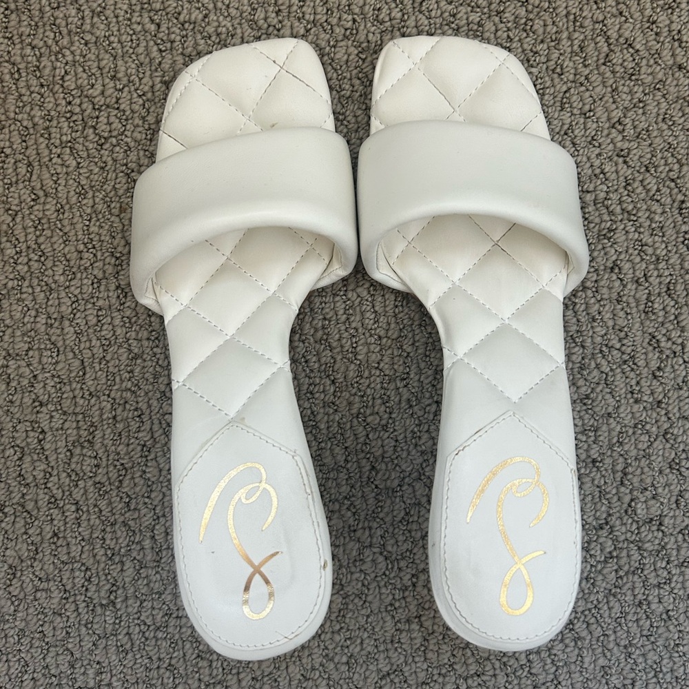 Sam Edelman Starla Heeled Sandals in White